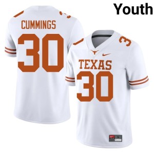 College Football 2026-27 #30 Youth UT Rocky Cummings White Jerseys 175944-322