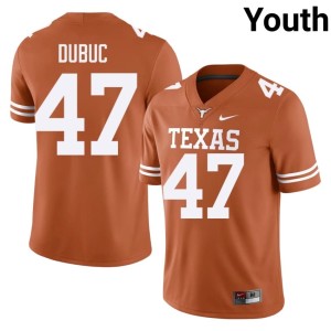 College Football Trey Dubuc NCAA Youth Orange Burnt Orange #47 Jersey 841832-301