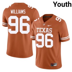 College Football Zion Williams Game Orange Youth University of Texas Longhorns #96 Jerseys 623171-727